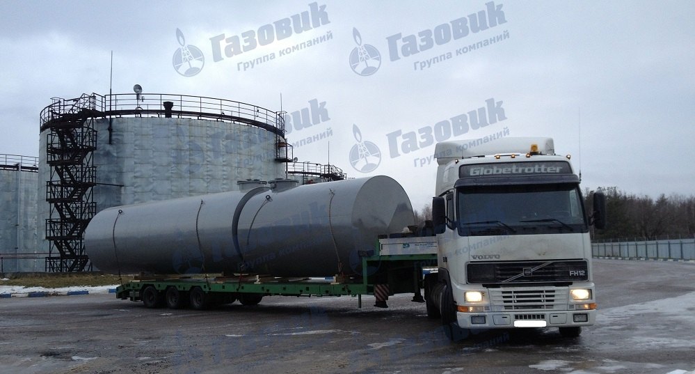Доставка резервуаров